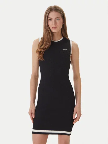 Guess Sukienka dzianinowa czarny