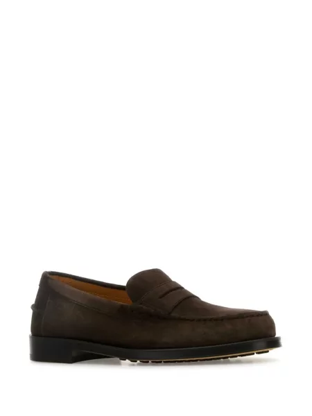 Pantofi loafer Tod's din piele de căprioară maro