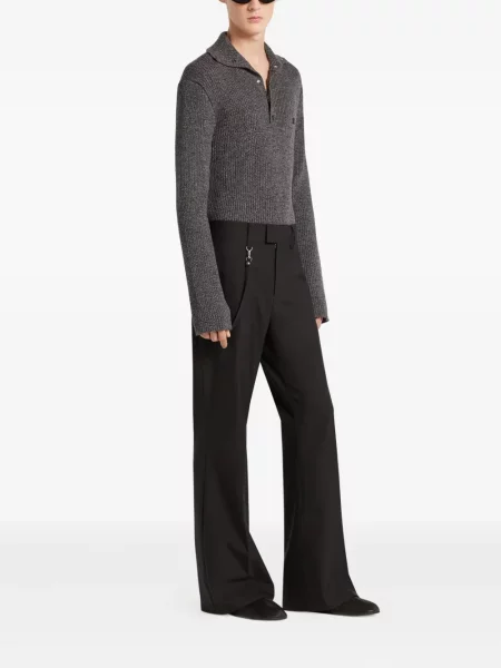 Polo Courreges tricotate gri