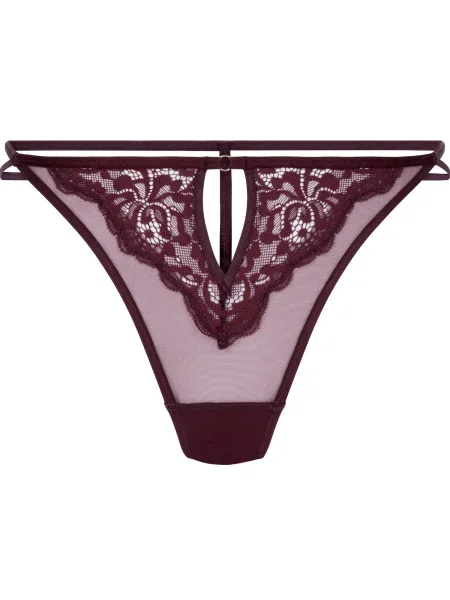 Hunkemöller Tanga Cinnamon bordeaux roșu