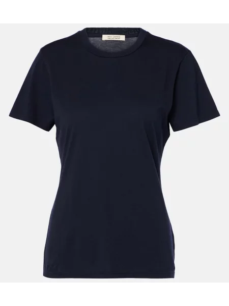 Tricou Nili Lotan din jerseu albastru