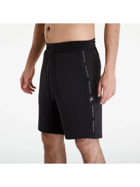 Calvin Klein Jeans Pantaloni scurți sport Logo Repeat negru