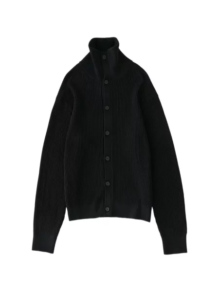 Gulerat cardigan Studio Nicholson tricotate negru