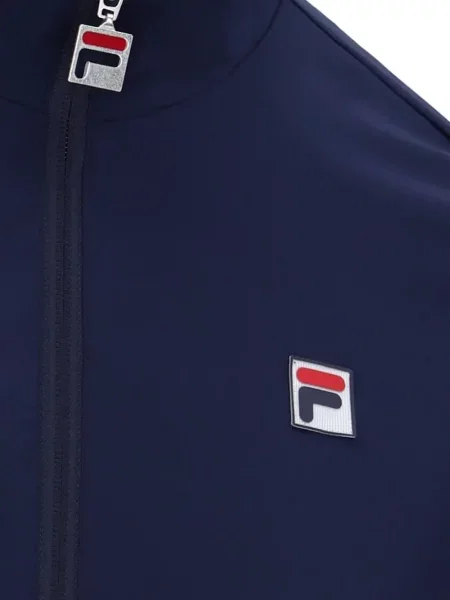 Běžecká mikina na zip Fila s autogramem modrá