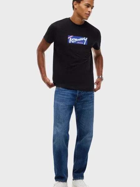 Футболка Tommy Jeans чорна