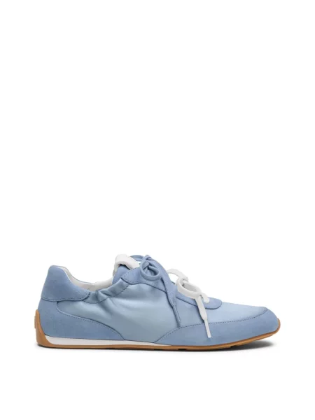 Sneakersy Stuart Weitzman z falbankami niebieskie
