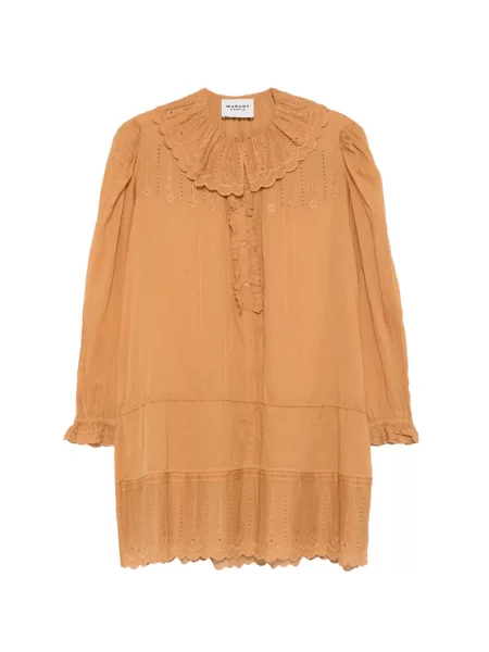 Rochie mini Marant Etoile cu broderie maro