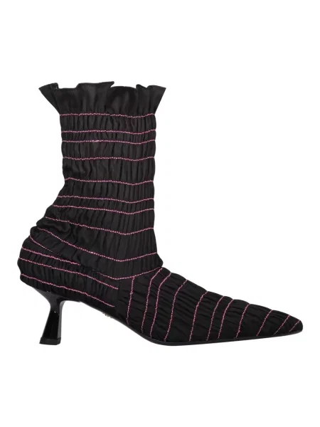 Buty do kostki Amy Crookes skórzane czarne