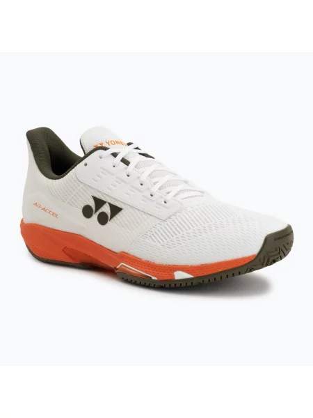 Încălțăminte de tenis pentru bărbați YONEX Power Cushion Ad-Accel white/orange alb