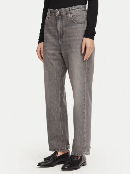 Marella Jeansy Tomboy Straight Fit szary
