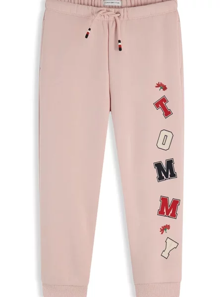 TOMMY HILFIGER Pantaloni ecru / albastru marin / rosé / roșu roz