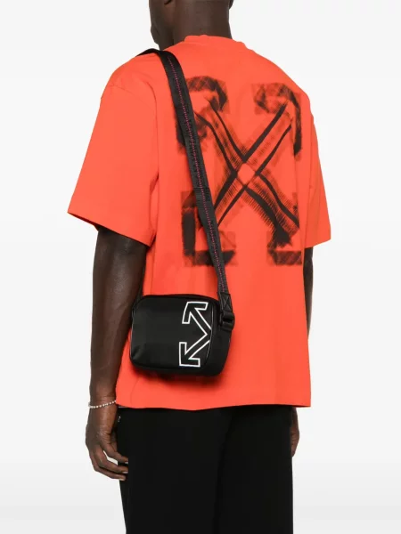 Geantă messenger Off-white alb