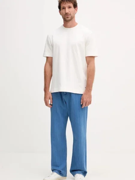 Однотонная футболка Joop! бежевая