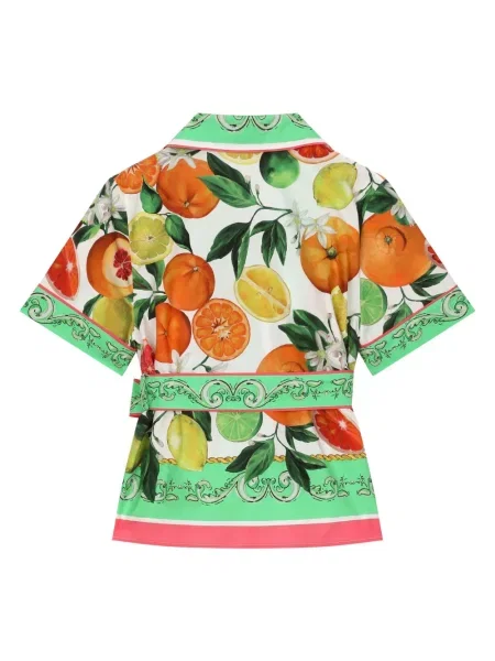 Koszula dziecięca Dolce And Gabbana pomarańczowa