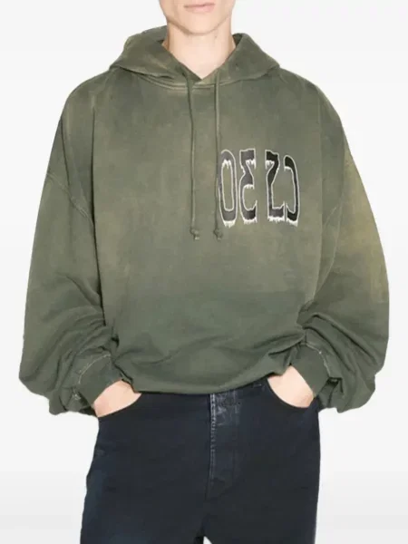 Hanorac cu glugă 032c verde