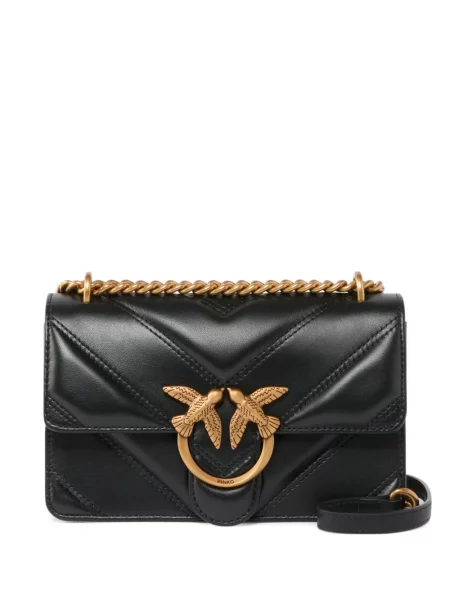 Pikowana mały torebka crossbody Pinko czarna