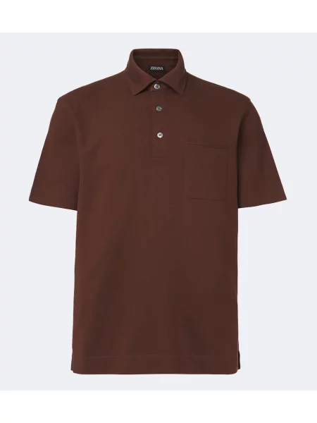 Polokošeľa Zegna hnedá