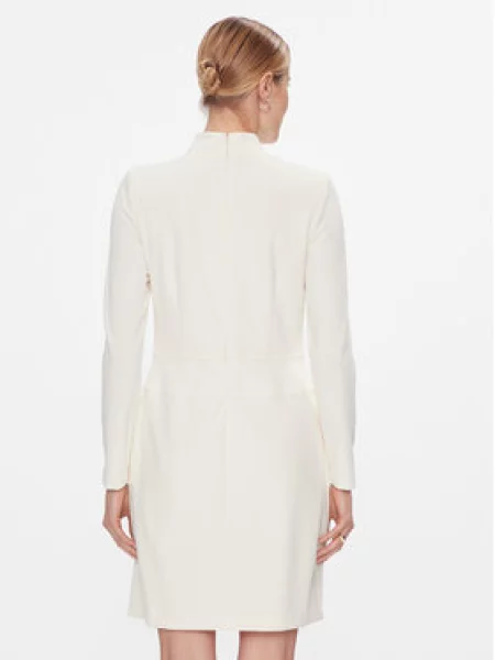 DKNY Cocktail obleka Kremna