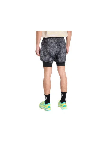 Pantaloni scurți Adidas alergare negru