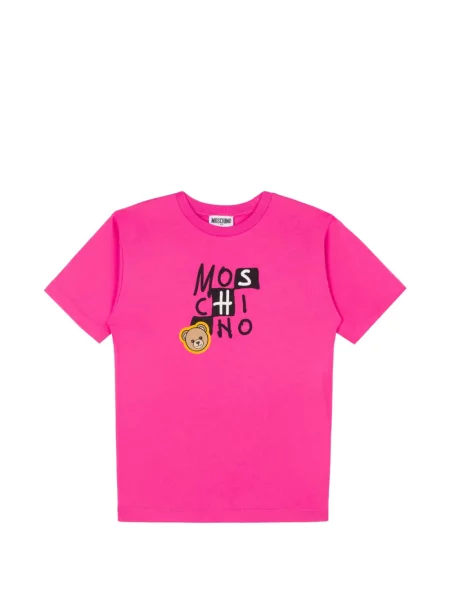 Koszulka dziecięca Moschino różowa