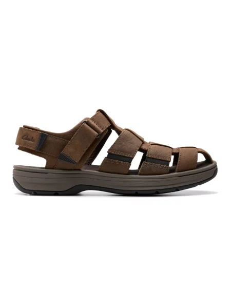 Sandały Clarks brązowe