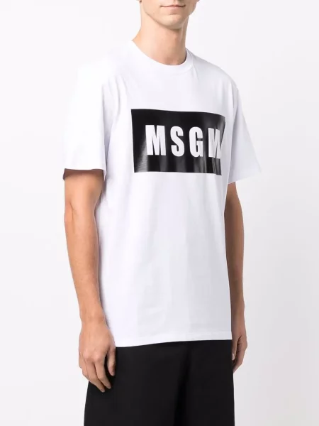 Tričko Msgm s potiskem bílé