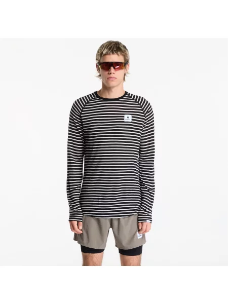 Tricou SAYSKY Merino Base Layer Long Sleeve Stripes L