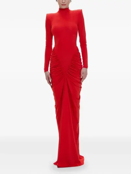 Rochie maxi V:pm Atelier cu volane roșu