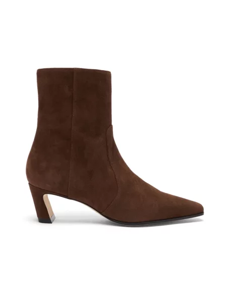Botki Stuart Weitzman zamszowe brązowe