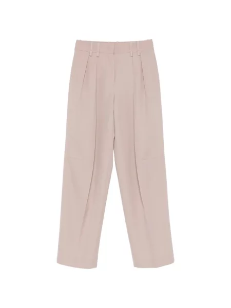 Pantaloni Jil Sander plisate roz