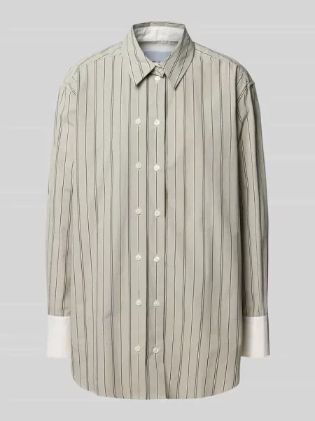 Bluzka o kroju relaxed fit z dwurzędową listwą guzikową model ‘SALAS’ Samsoe Samsoe