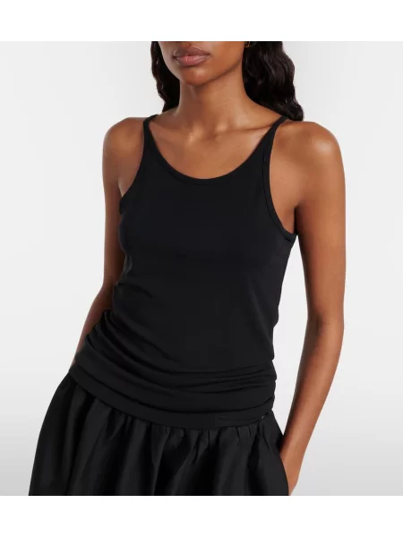 Top Toteme din satin negru
