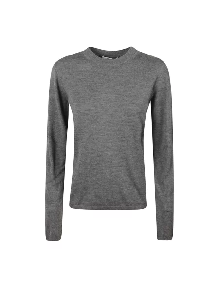 Lniany sweter Max Mara szary