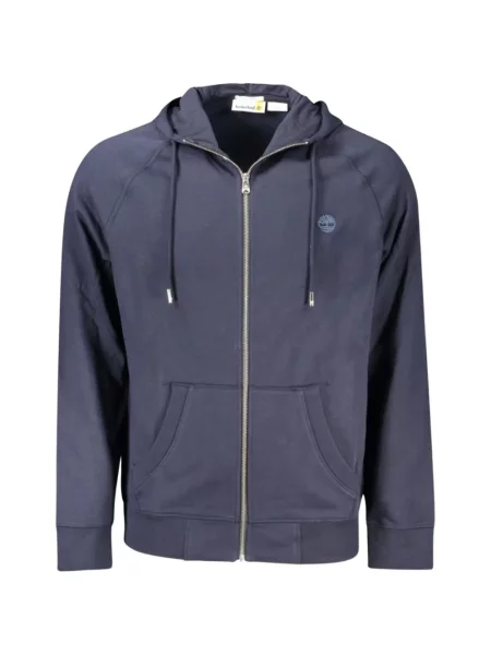 Hanorac cu glugă Timberland cu broderie albastru