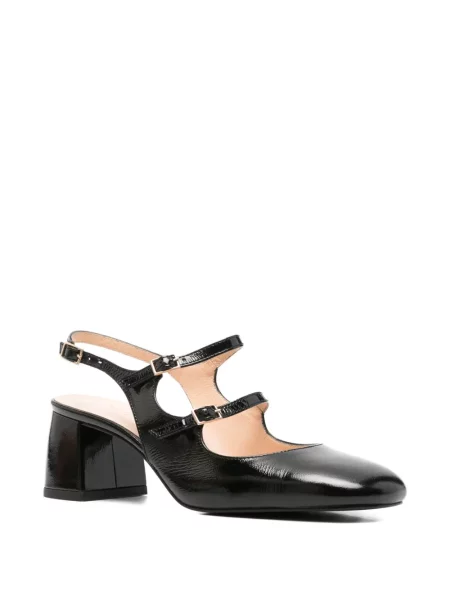Pantofi cu toc Sergio Moretti Firenze slingback cu bretele negru