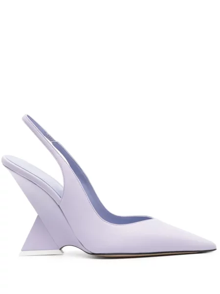 Pantofi cu toc The Attico slingback violet