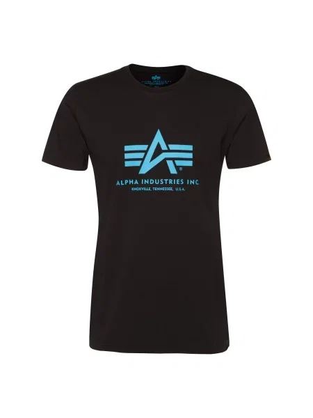 ALPHA INDUSTRIES Tricou / albastru deschis negru