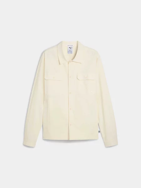 Сорочка PUMA Mmq Ripstop Overshirt комбінований верх білий