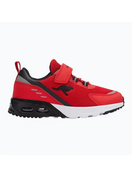 Buty dziecięce KangaROOS KX-Arg EV fiery red/jet black czarne