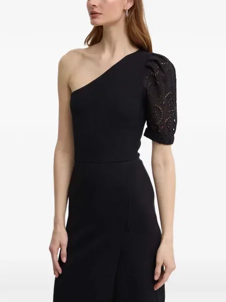 Rochie midi Morgan cu un umăr gol negru