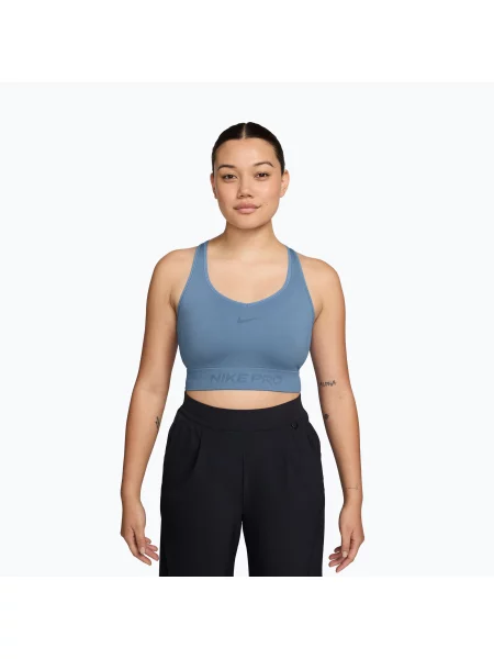 Tricou de antrenament pentru femei Nike Pro Seamless work blue albastru
