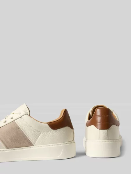 Sneakersy z naturalnej skóry model Classic Court' Woolrich białe