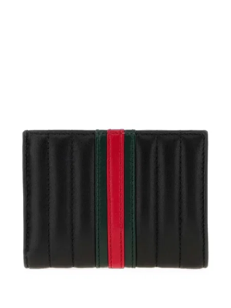 Matlasat portofel Gucci din piele negru