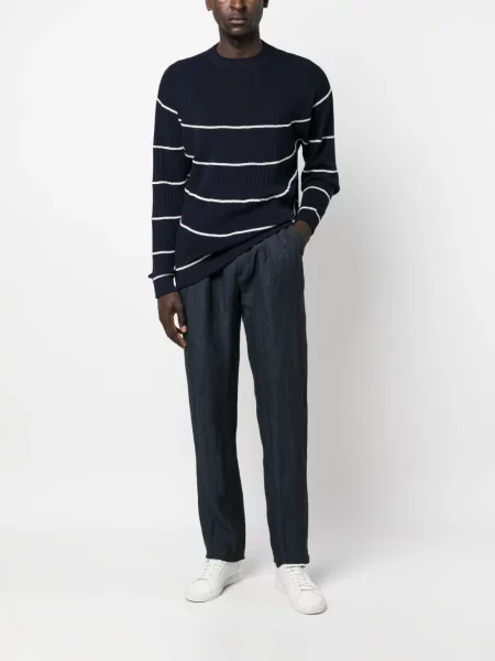 Briaunotas megztinis Giorgio Armani mėlyna