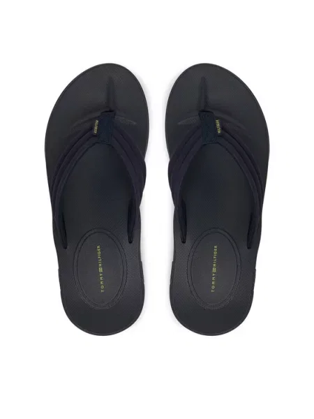 Tommy Hilfiger Japonke Molded Hilfiger Lth Beach Sandal Mornarsko modra
