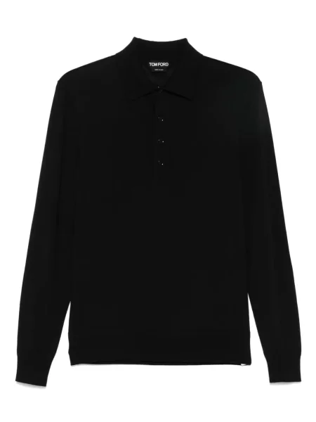 Polo Tom Ford de lână negru