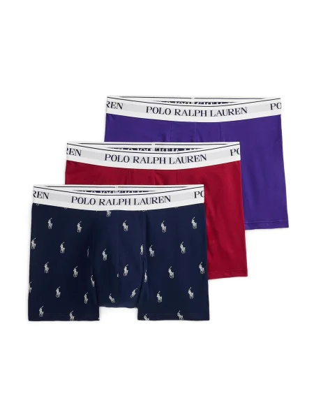 Polo Ralph Lauren Boksarice CLASSIC mornarska / lila / rdeča bela