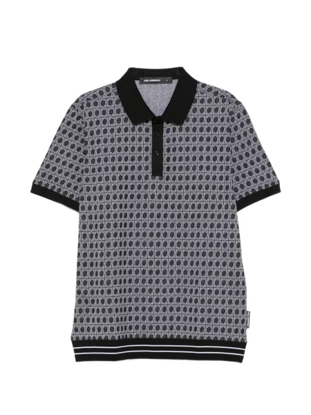 Tricou polo Karl Lagerfeld negru
