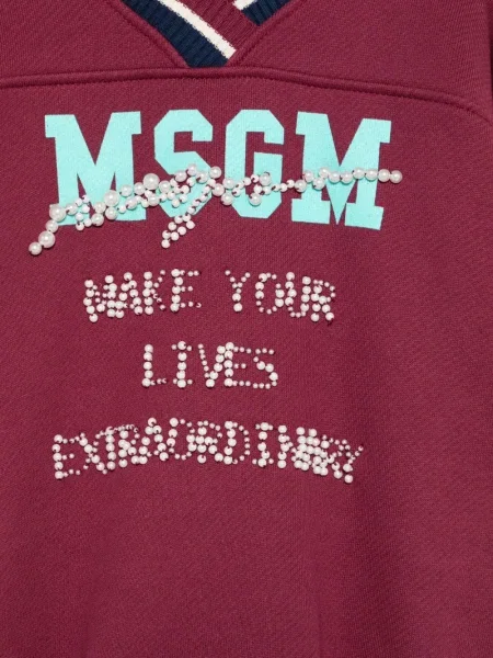 Bluza dziecięca Msgm czerwona