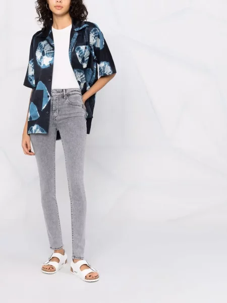Blugi skinny Levi's® cu talie înaltă gri